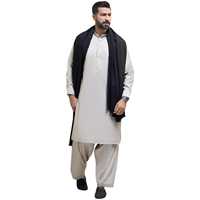 Setelan Shalwar Kameez Pria Premium dengan Selendang, Pakaian Pernikahan India dan Pakistan, Ukuran dan Warna Sesuai Pesanan, Desain Bordir