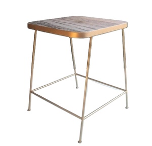 Meilleure qualité Table basse ronde dorée au design de luxe Meubles modernes en métal et en fer pour la maison et l'hôtel - Product Image 1