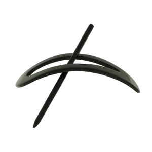 Support à cheveux en corne naturelle, bâton à cheveux fait à la main, fourche à cheveux sculptée, bijoux décoratifs pour cheveux, accessoire bohème pour cheveux - Product Image 5