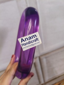 งานประติมากรรมอะคริลิคทำมือรูปทรงโซ่กลมลายแนวตั้ง ศิลปะสมัยใหม่ ตกแต่งบ้าน ของขวัญแต่งงาน ของขวัญวันดิวาลี ของขวัญวันเกิด - Product Image 3