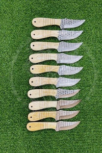 Cuchillo de hoja fija personalizable para camping en la naturaleza con funda y mango de hueso, para supervivencia al aire libre, caza y estilo vaquero, compatible con OEM, lote. - Product Image 3