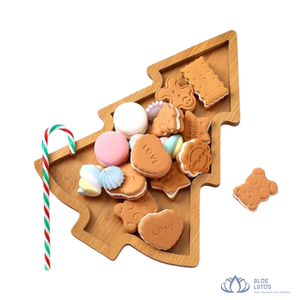[HOT SELLING] Eco-Friendly Durable <b>Wooden</b> Christmas Tree Platter Snack Tray <b>Set</b> Serving Board for Party - Product Image 1