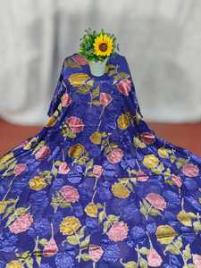 Nueva tela de chifón Brasso Dirac exclusiva de Somalia, moderna y a la última, con estampado floral y abstracto para ocasiones especiales. - Product Image 4