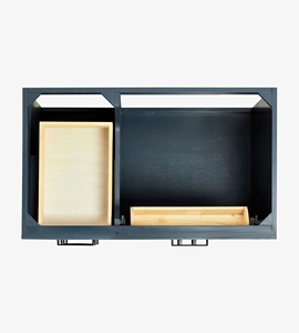 Made to Order Timothy 37 Inch <b>Bathroom</b> Vanity Cabinet Right Offset Sink Cabinet Only 4 Finish Options Factory Direct Vietnam - Product Image 6