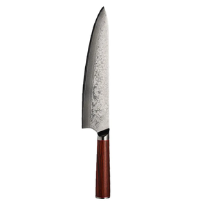 Couteau de chef en acier Damas de style japonais, couteau de cuisine artisanal, manche en bois, vente en gros pour restaurants - Product Image 4