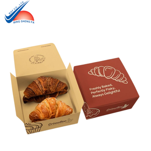 Boîte à donuts en papier avec poignée - Barrière anti-graisse, couvercle rigide - Emballage fonctionnel pour les cafés et les chaînes de restauration rapide - Product Image 1