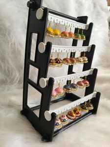 Pendientes Jhumka Meenakari de Rajastán |   Joyería india pintada a mano para bodas, Haldi, Heena, joyería nupcial y recuerdos |   Pedido al por Mayor - Product Image 4