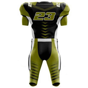 Ensemble d'uniformes de football américain rétro personnalisés unisexes pour adultes, vierges, respirants, extensibles dans quatre directions, imperméables et anti-humidité - Product Image 2