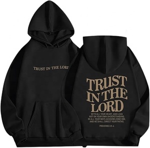Sweat à capuche chrétien personnalisé avec impression en relief, lettrage 3D, verset biblique, en molleton épais, style streetwear, pulls à capuche et sweat-shirts - Product Image 6