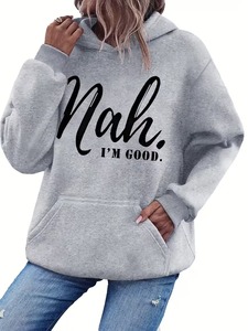 Sudaderas para Mujer OEM con MOQ Bajo, Sudaderas con Capucha Extra Grandes de Color Sólido para Damas - Product Image 3