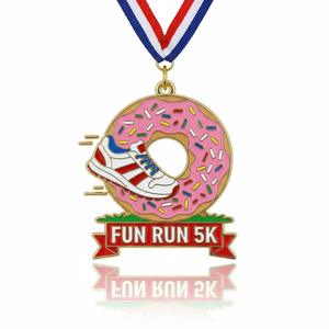 Médaille de course à pied 5k en métal, souvenir personnalisé pour les finalistes - Product Image 5