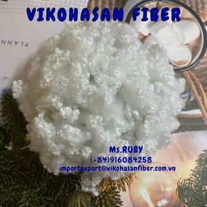 Fibra de Poliéster Reciclada 15D HCS Blanca, Hueca, Conjugada y Siliconada, Material de Relleno para Juguetes, Almohadas, Edredones, Mantas y Sofás - Product Image 5