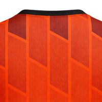 Maillot de football Lyon orange et noir à manches courtes, imprimé, léger, respirant, anti-humidité, pour l'entraînement sportif et l'uniforme d'équipe