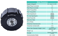 DM-J10010-2EC Moteur servo articulé sans balais à aimant permanent 24V à couple élevé pour exosquelette humanoïde, étanche et compact