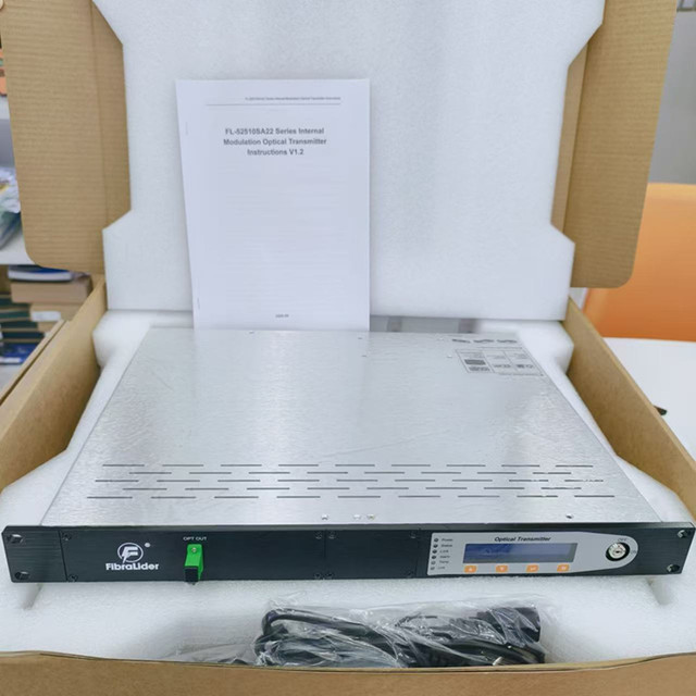 Factory Direct Sale 1310nm 1550nm CATV Transmitter SC/APC 25KM Optical Transmitter Fiber Optic Equipment for FTTH CATV Network