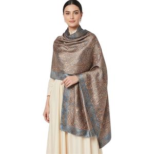 Écharpe longue en mélange de laine à imprimé cachemire pour femme, châle d'hiver imprimé numériquement pour les fêtes et le quotidien - Product Image 2