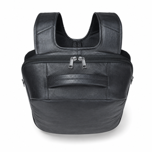 Sac à dos en cuir grand format avec fermeture éclair, durable, antivol, imperméable, avec chaînes, style vintage de haute qualité pour hommes actifs - Product Image 5