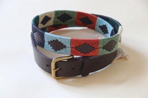 Ceinture de polo sportive brodée, design argentin formel et coloré, avec boucle en acier, ceinture en cuir véritable gaufrée avec logo personnalisé - Product Image 6