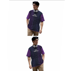 เสื้อยืดพิมพ์ลายแขนสั้นทรงหลวม 100% ผ้าฝ้าย เหมาะสำหรับใส่ในฤดูร้อนทุกวัน สำหรับผู้ชาย - Product Image 5