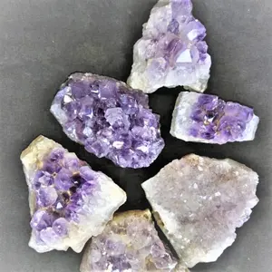 Grosir Amethyst alami cluster kristal kerajinan batu alam batu Semi mulia batu Reiki mineral Showcase Cluster