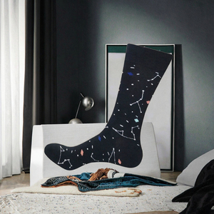 Calcetines Unisex de Verano, Transpirables, Cómodos, Casuales, con Diseño Personalizado de Astronauta, Luna, Planeta y Cohete, Mezcla de Spandex/Poliéster/Algodón - Product Image 5
