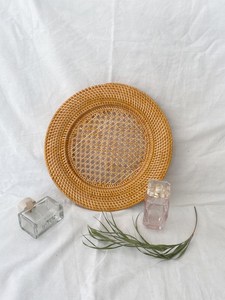 Fabricante de placas cargadoras de ratán tejidas a mano mimbre de bambú natural decoración de mesa de comedor ecológica Vietnam - Product Image 2