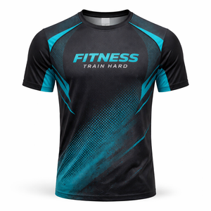 Camisetas Deportivas Ajustadas de Poliéster Personalizadas al Por Mayor - Secado Rápido, Absorción de Humedad, Unisex - Proveedor Directo de Fábrica para Ropa Deportiva - Product Image 1