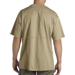 Custom <b>Men's</b> Short Sleeve 100% Cotton Chest <b>Pocket</b> T-<b>Shirts</b> - Product Image 4