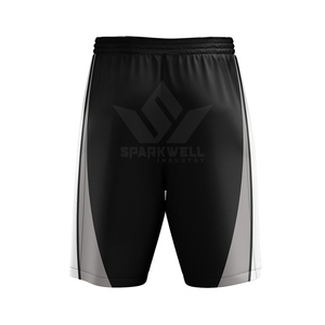 Ensemble de maillots de basket personnalisés sans manches, col en V, évacuation de l'humidité, 100% polyester, noir et gris, color block, vêtements de sport unisexes pour adultes - Product Image 4