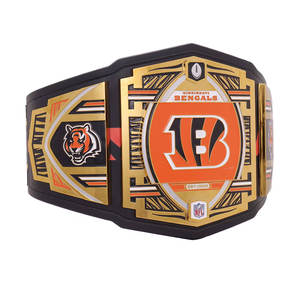 Cinturón de Campeonato Deportivo Personalizado de los Cincinnati Bengals, Cinturón de Lucha Libre Profesional Ecológico de Cintura Alta con 2.2m de Longitud - Product Image 2