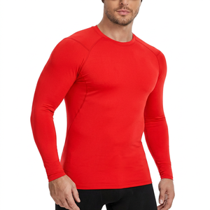 Camiseta de Compresión de Manga Larga para Hombre, Blanca, de Poliéster, de Secado Rápido, para Entrenamiento - Product Image 2