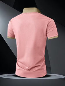 Men's Black for Shirt Short Sleeve Digital Printing Logo Breathable Casual Knitted Solid Front Design Polyester/Cotton Jersey - Product Image 2