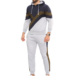 Ensemble de survêtement deux pièces pour homme, best-seller de l'hiver, à capuche, uni, léger, décontracté, pour le sport, l'entraînement et les activités de plein air - Product Image 3