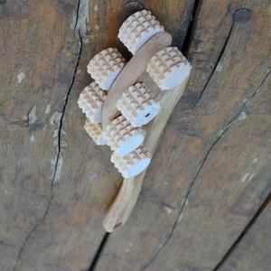 เครื่องมือนวดไม้ธรรมชาติไม้ Guasha แบบพกพาเครื่องมือขูดไม้อุปกรณ์สปาที่บ้านสำหรับนวดตัวกดจุด - Product Image 2