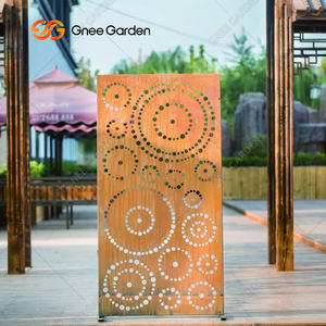 Panneaux muraux modernes en acier corten découpés au laser Panneau mural extérieur avec motifs d'animaux Ornements de jardin modernes - Product Image 6
