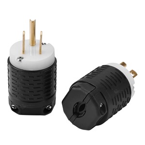 BOSSLYN NEMA 5-15P tipo B spina collegabile USA 15A 125V 3 polo spina di alimentazione UL elencato E500807 - Product Image 1