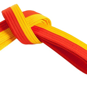 Ceintures d'arts martiaux personnalisées en gros, colorées, à double enroulement, pour karaté, judo, BJJ, légères, respirantes, à séchage rapide, unisexes, pour adultes - Product Image 2