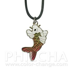 Lindo collar de animales de humor de aleación de zinc para niños de moda con regalo colgante de carpa común - Product Image 1