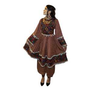 Wholesale Afghani Casual <b>Dresses</b> Elegant Tribal Bohemian Embroidered Women's Maxi <b>Dress</b> New Collection - Product Image 1