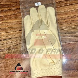 A&F Ind. Guantes de Golf de Cuero Cabretta para Hombre, Alta Calidad, Dedos Elásticos, Correa de Muñeca Marrón, Personalizados, Embalaje Personalizado - Product Image 2