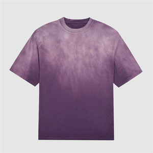 Quality Custom Logo Front Heavy Weight <b>Men's</b> Formal O-Neck T-<b>Shirts</b> 100% Cotton 300GSM Oversized <b>Leopard</b> <b>Print</b> - Product Image 6