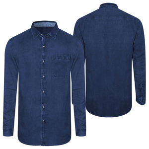 Camisa de mezclilla occidental de manga larga con costuras modernas para hombre, corte regular, informal, ¡gran oferta para hombres! - Product Image 1