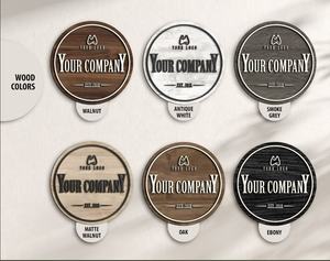 Placas de Pared Budistas al por Mayor, Grabadas, Redondas, de Madera Sostenible, Letreros Colgantes de Bienvenida para el Hogar, Tamaño Personalizado - Product Image 3