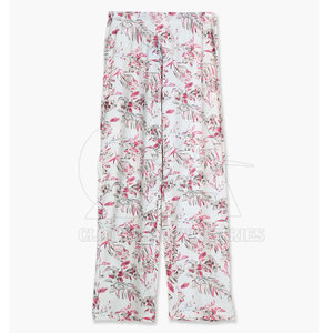 Breathable Fashion Casual <b>Pants</b> Supplier Customized Women Mid Waist <b>Summer</b> <b>Pants</b> Wide Leg Trousers OEM Women <b>Summer</b> Trousers - Product Image 4