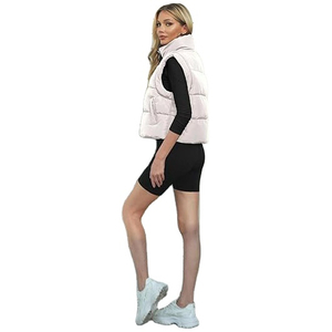 Women's Padded Down Vest <b>Puffer</b> Stand Collar Zip up <b>Crop</b> Sleeveless <b>Jacket</b> Unique Design Spring Hot Hoodie Vest Fashion Women - Product Image 3