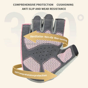 Guantes Deportivos Unisex de Nailon para Levantamiento de Pesas, Culturismo, Ciclismo, Entrenamiento, Medios Dedos - Product Image 4