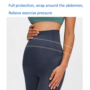 Leggings pour femmes, taille haute, longueur intégrale, couleur noire unie, tricotés en spandex et nylon, extensibles, respirants, confortables, sportifs, pour le yoga et la remise en forme - Product Image 3
