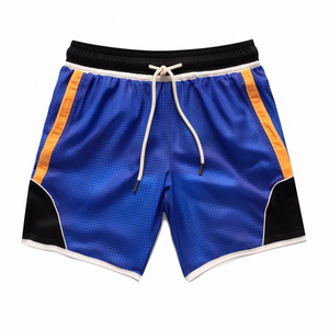Pantalones Cortos de Baloncesto para Hombre, Doble Capa de Malla Transpirable, Tejido de Punto, Cintura Media, Cierre con Cordón, Estampado por Sublimación, Casuales - Product Image 5