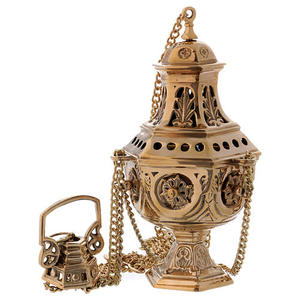 Encensoir religieux en argent fait main avec chaîne et couvercle, utilisation toute saison, couleur personnalisable, encensoir chinois durable - Product Image 3