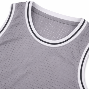 Camiseta de Baloncesto Personalizada Bordada 100% Poliéster Sin Mangas de Secado Rápido Transpirable Antibacteriana Talla Grande Uniforme de Equipo para Adultos - Product Image 3